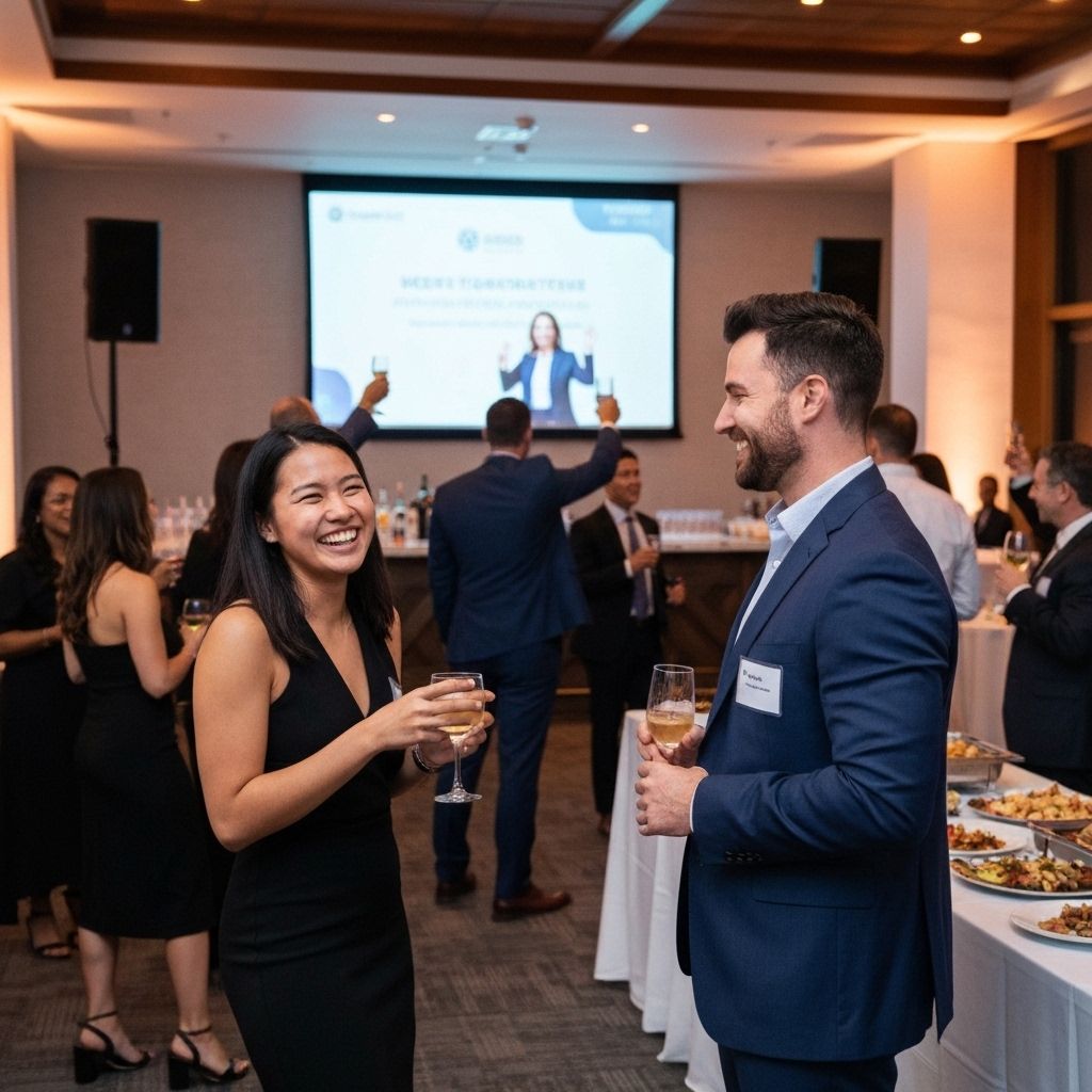 Nonprofit fundraising event with engaged community members